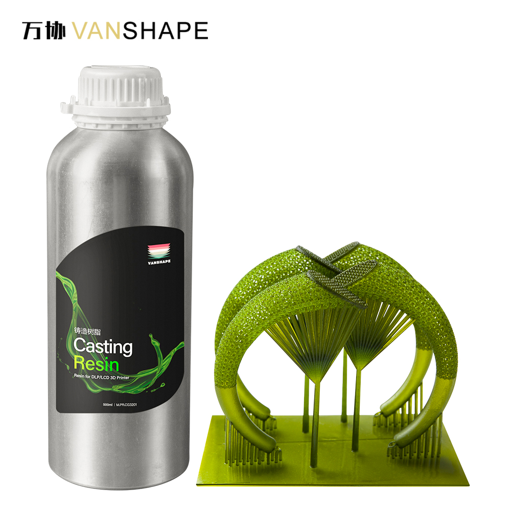 Vanshape Castable Resin For LCD/ DLP 3D Printer High Accuracy Liquid Photopolymer Resin