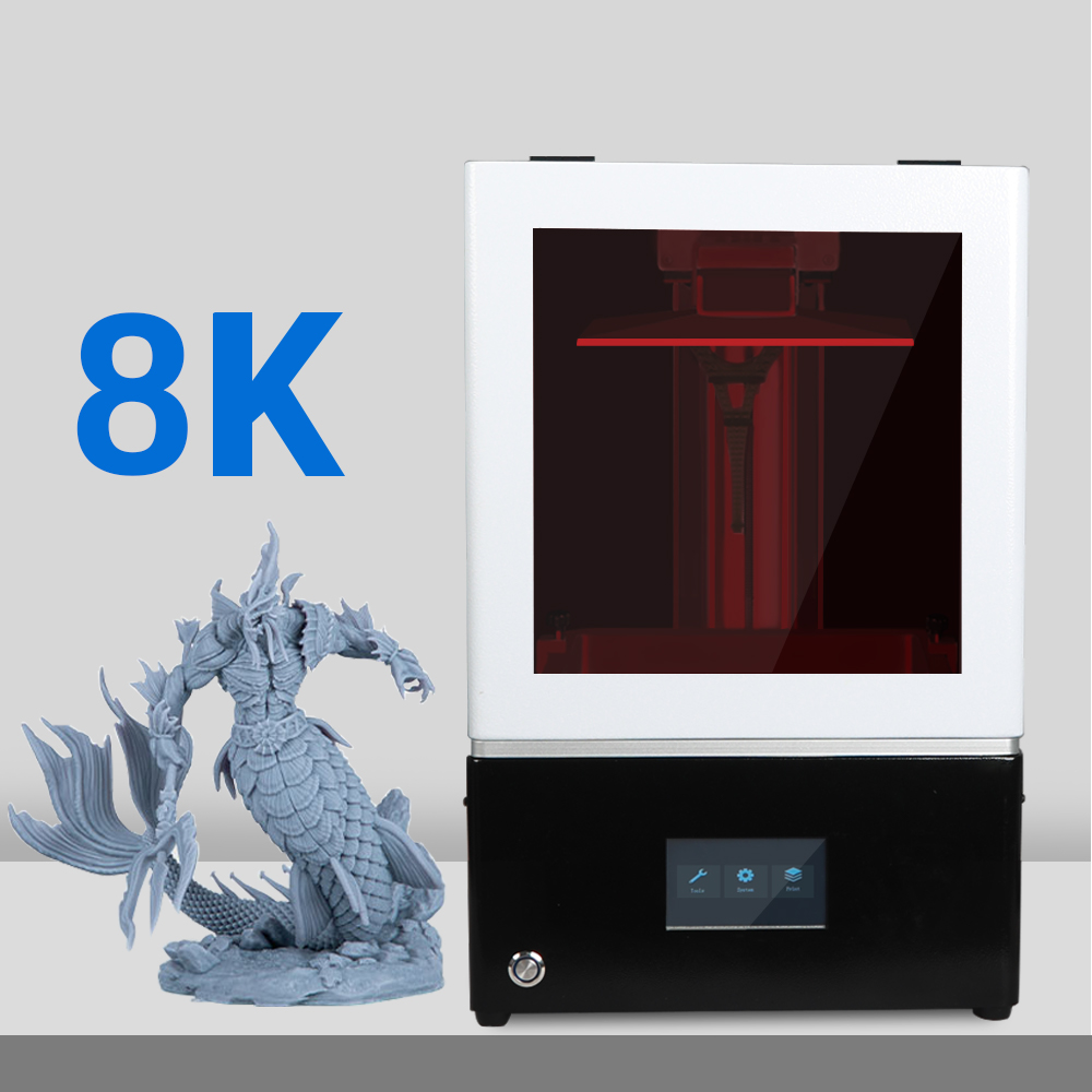 monochrome 8K large printing size jewelry 3D printer high resolution photocuring 3D printer