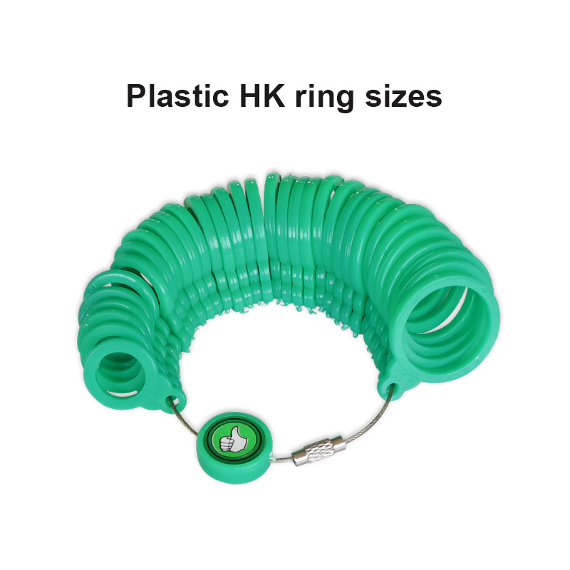 Plastic HK Ring Sizes Jewelry Measuring Tool